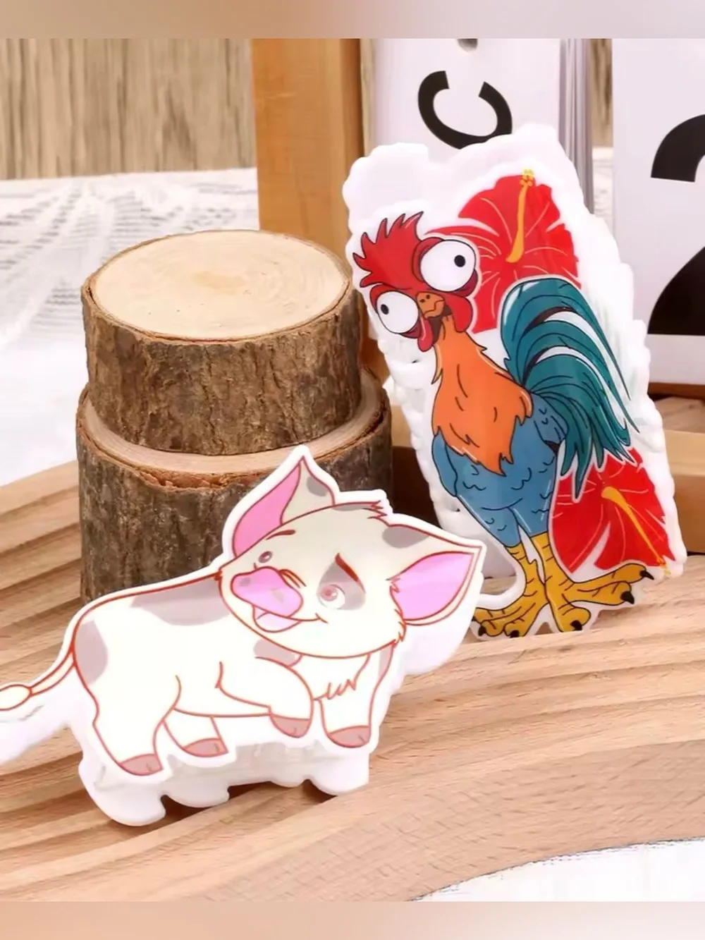 Pua & Hei Hei Claw Clips